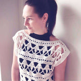 Crochet Pattern - The Orchid Top, sizes S (M,L) - TheMailoDesign - TheMailoDesign