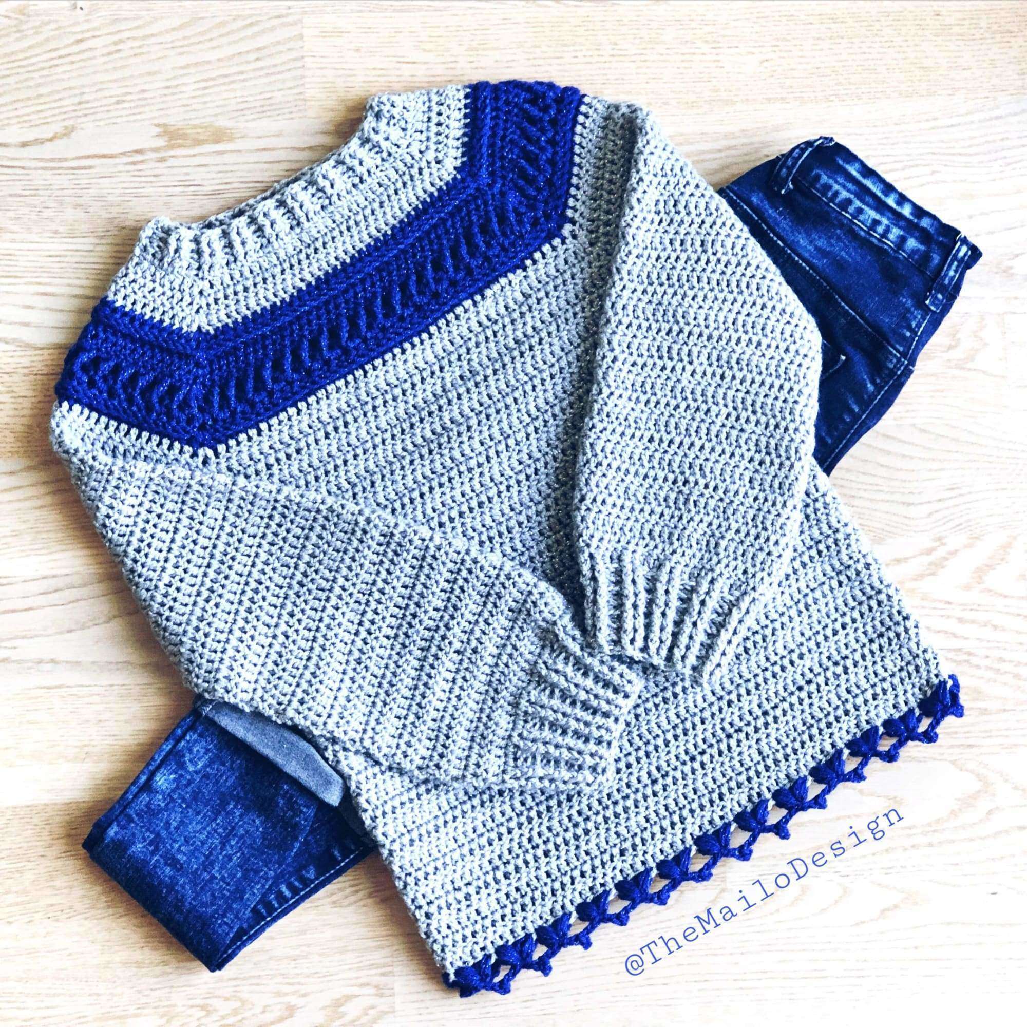 Crochet Pattern - Tullalah Sweater - TheMailoDesign - Sweaters, Cardigans & Capes - TheMailoDesign