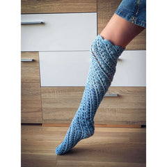 Crochet Pattern – Twirling Toes Socks - TheMailoDesign - Lace Socks - TheMailoDesign