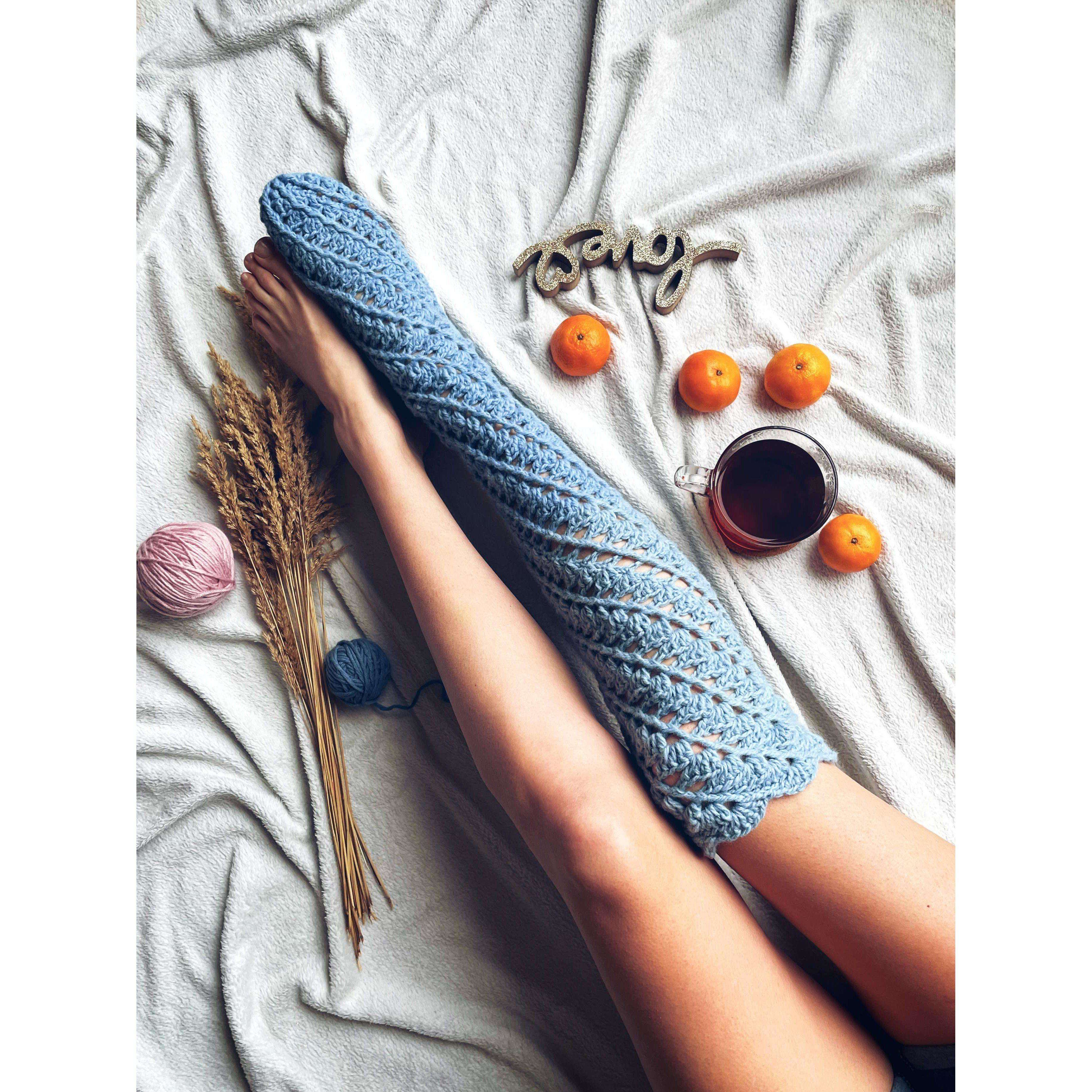 Crochet Pattern – Twirling Toes Socks - TheMailoDesign - Lace Socks - TheMailoDesign