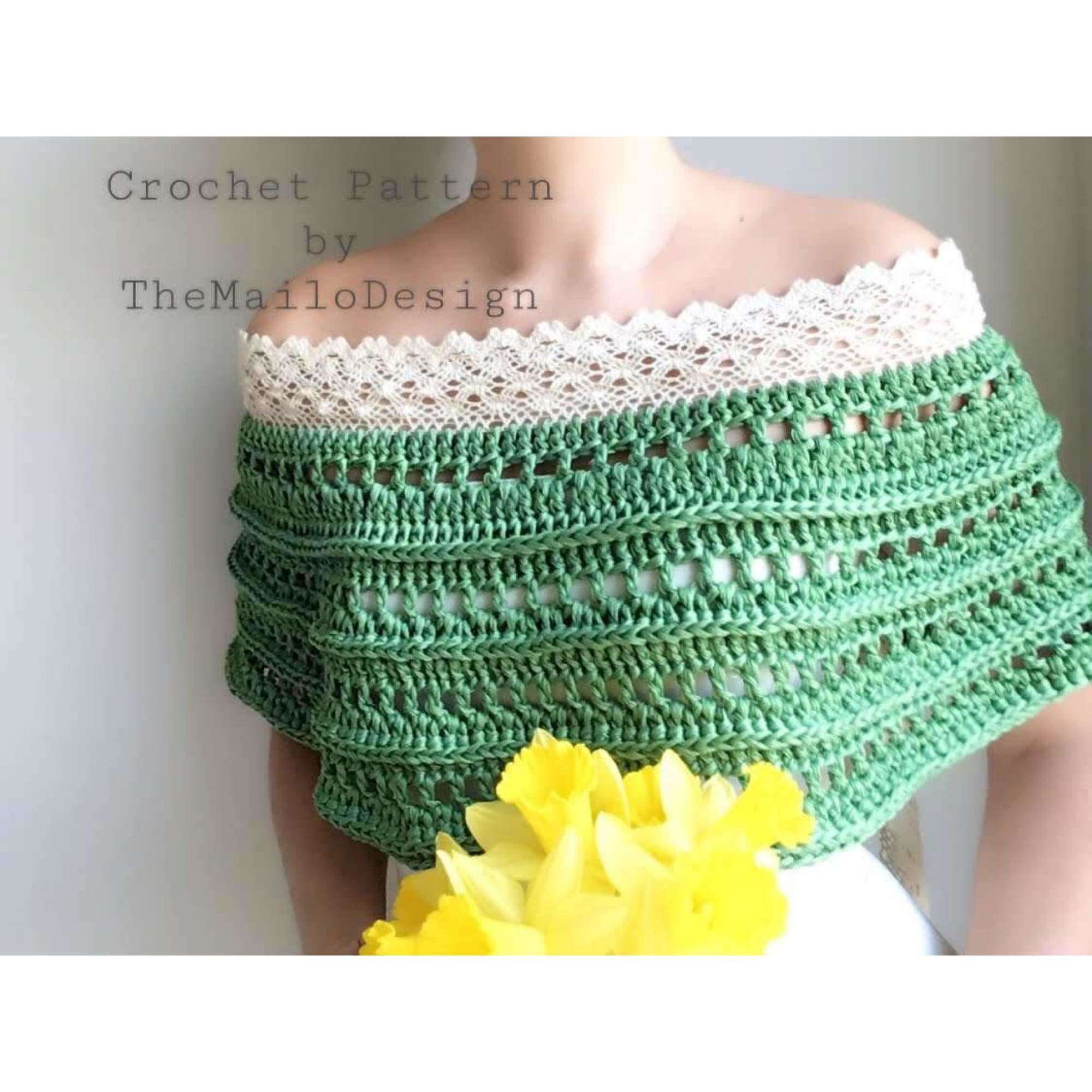 Crochet Wedding Cape Pattern - Narcissus Cape - TheMailoDesign - Sweaters, Cardigans & Capes - TheMailoDesign