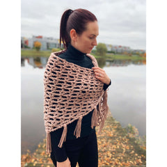 Easy Crochet Shawl Pattern - Lisa Shawl | Express Pattern - Just 2 Hours!! - TheMailoDesign - Scarves & Shawls - TheMailoDesign